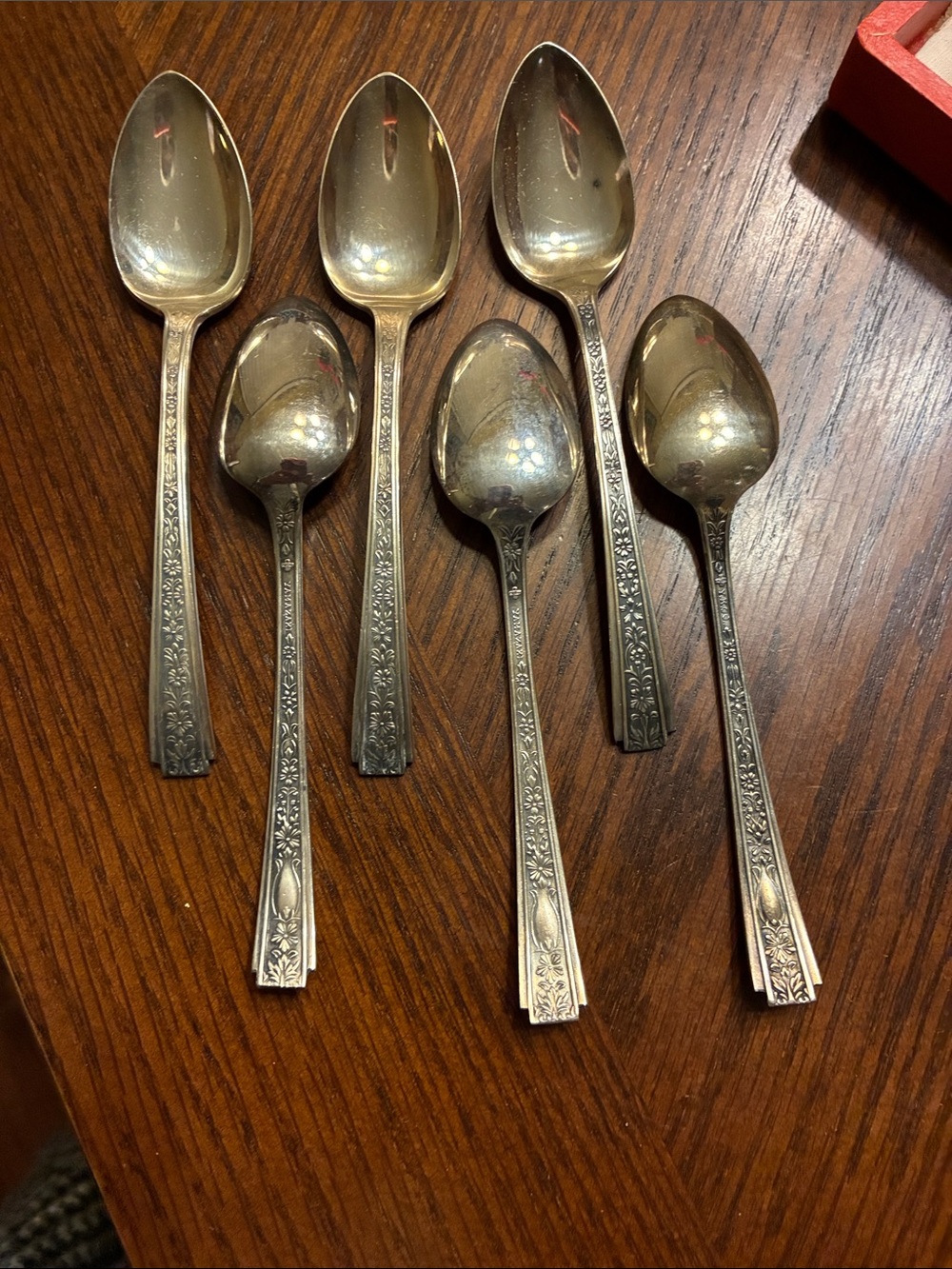 Yamazaki silver teaspoons set of 6 - Picture 3 of 3